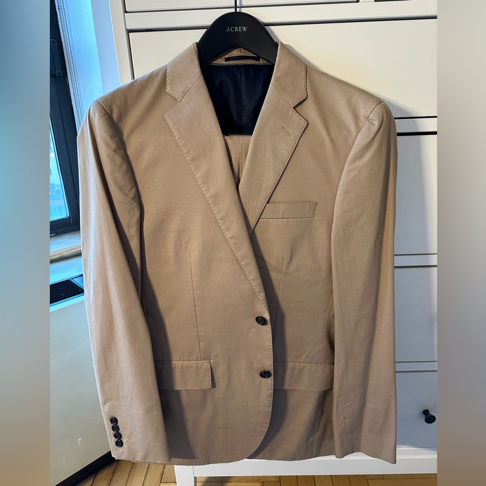 NWT J.Crew Ludlow Slim-fit suit in Italian cotton chino